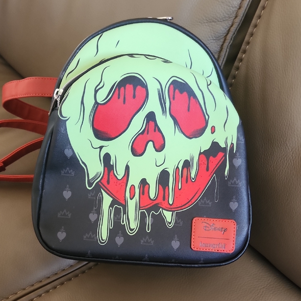 Disney Loungefly Black and Red Backpack